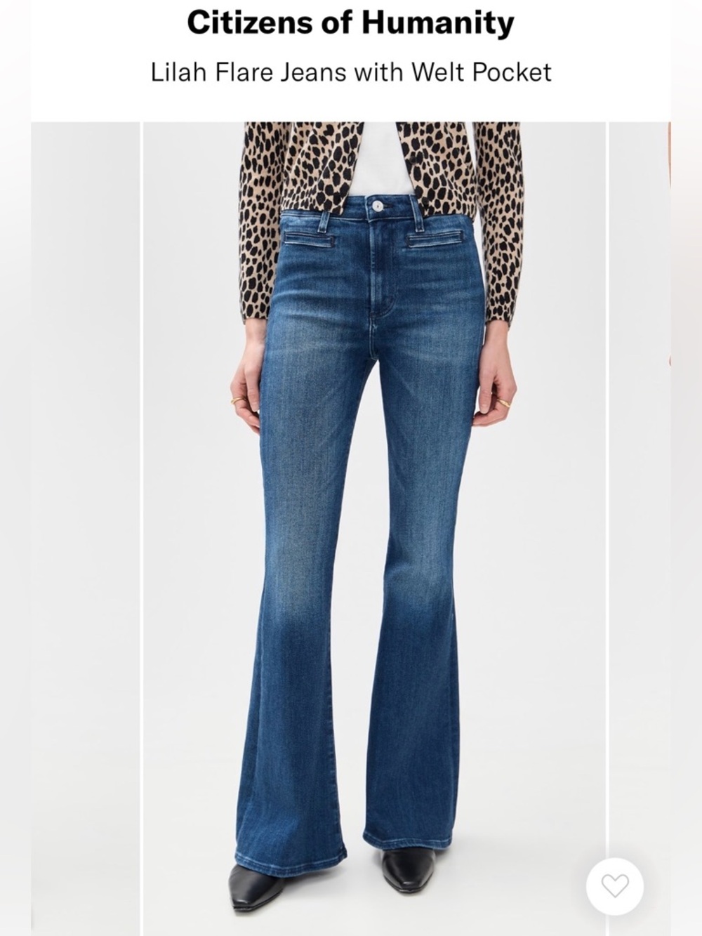 Citizens of Humanity - Lilah Flare Jeans with Welt pockets - Size: 27